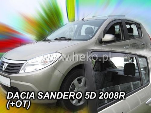 Heko 4 Pe bucăți deflector Dacia Sandero Stepway SUV 5 ușă combi 2009-2013 , Dacia Sandero SUV 5 ușă