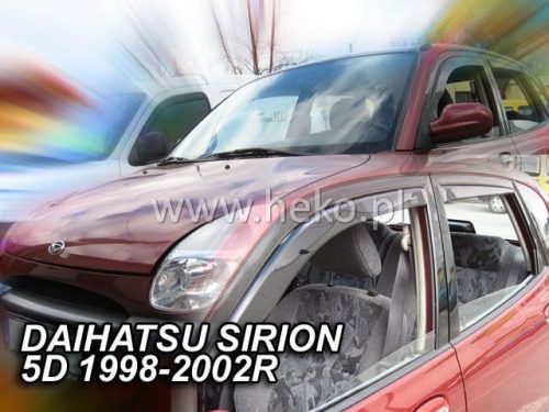 Heko 2 Pe bucăți deflector Daihatsu Sirion 5 ușă hatchback 1998-2004 (13209)