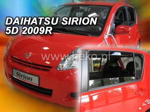 Heko 4 Pe bucăți deflector Daihatsu Sirion 5 ușă hatchback 2006- (13217)