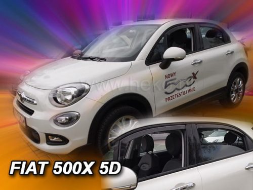 Heko 4 Pe bucăți deflector Fiat 500 X 5 ușă SUV 2015- (15174)