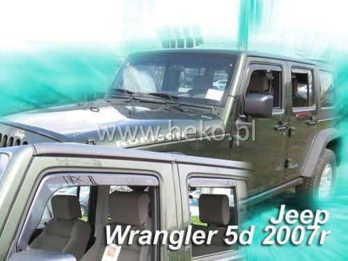 Heko 2 Pe bucăți deflector Jeep Wrangler 3 ușă 2007- , Jeep Wrangler 5 ușă 2007- (19114)