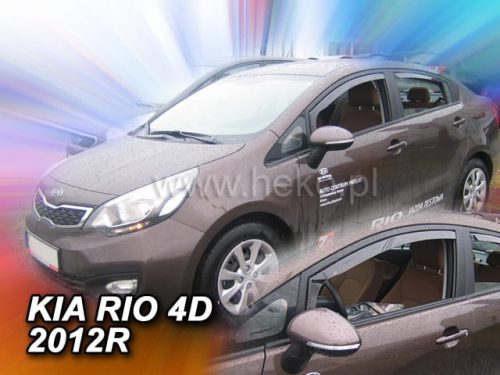 Heko 2 Pe bucăți deflector KIA Rio 4 ușă sedan 2011- , KIA Rio 5 ușă hatchback 2011- (20152)