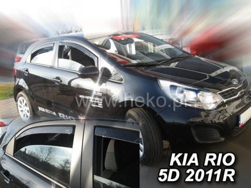 Heko 4 Pe bucăți deflector KIA Rio 5 ușă hatchback 2011- (20153)