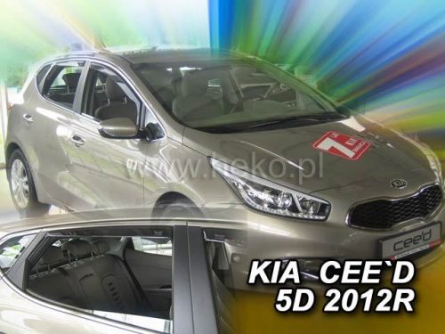 Heko 4 Pe bucăți deflector KIA Cee d 5 ușă hatchback 2012- (20159)